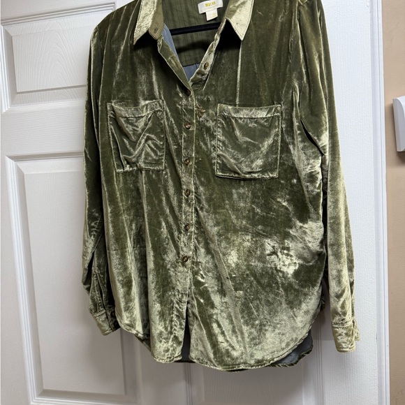 Anthropologie Maeve Olive Green Jacket - Picture 3 of 8